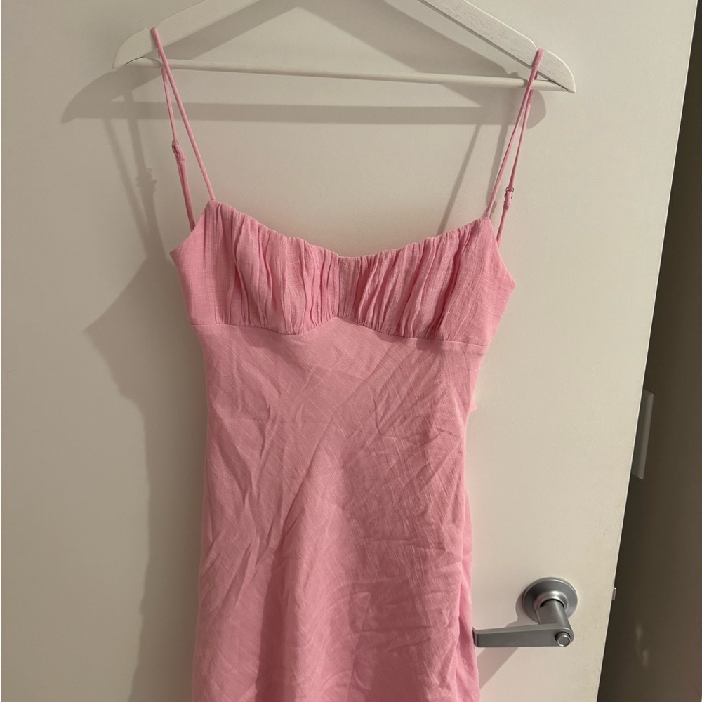 Pink Spaghetti Strap Dress